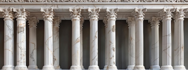 Column pillar Greek 3D Roman stone background white ancient Greece Greek marble pillar column building architecture podium pedestal isolated art antique sculpture classic old academy Rome museum