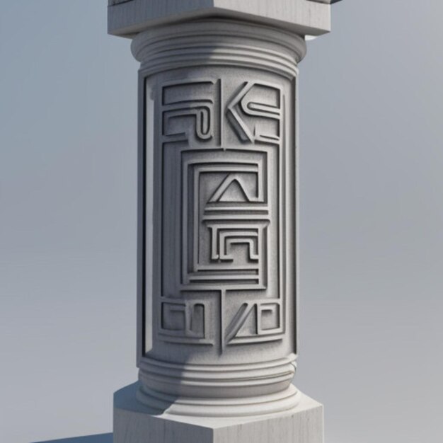 a column with the word quot t quot on it