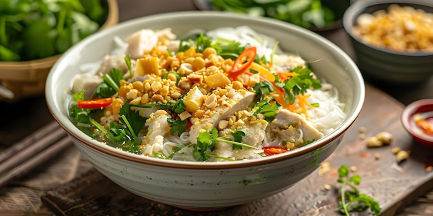 Photo com tam a classic vietnamese dish featuring broken rice concept vietnamese cuisine broken rice recipe com tam traditional vietnamese dish rice dishes