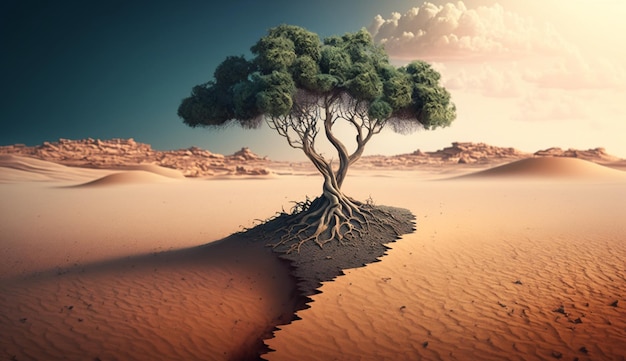 Combat Desertification and Drought dayGenerative AI