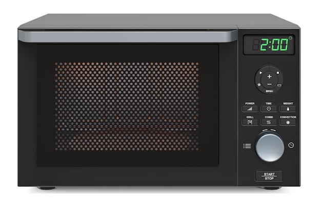 Combination oven microwave 3D rendering