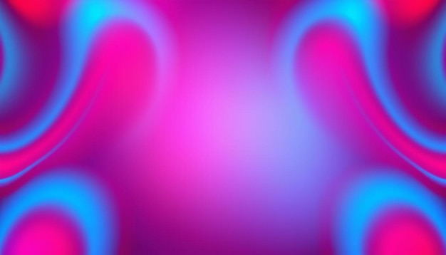 Photo combination of pink background blue neon waves