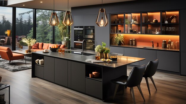 Combining functionality with minimalist aesthetics this design style features streamlined appliance