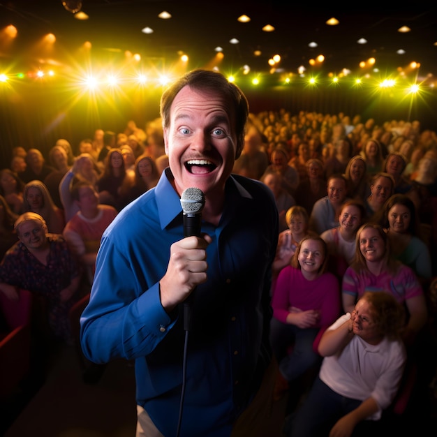 Photo comedy night under the spotlight laughs cheers and an unforgettable performance