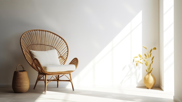 A comfortable armchair on a parquet floor