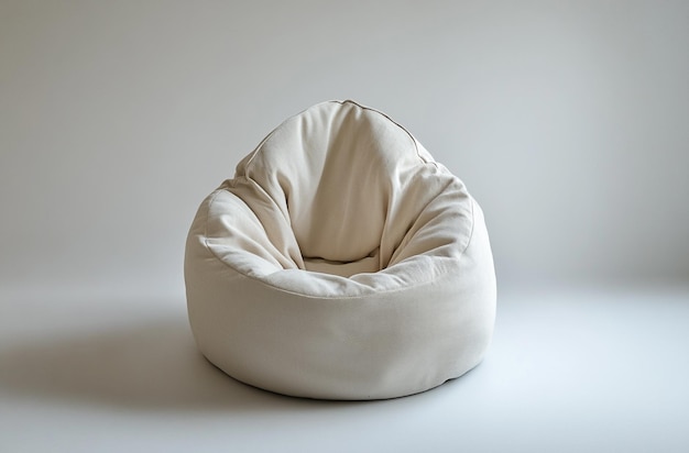 Photo comfortable bean bag chair with soft fabric