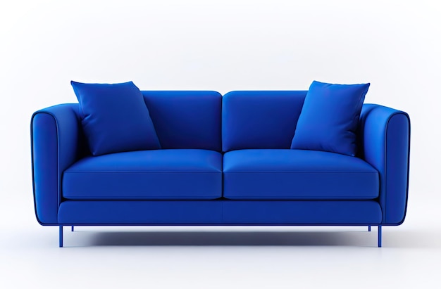 Comfortable blue sofa