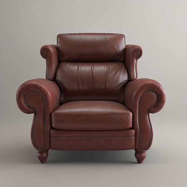 Comfortable luxury armchair very fancy modern soft chair AI Generated