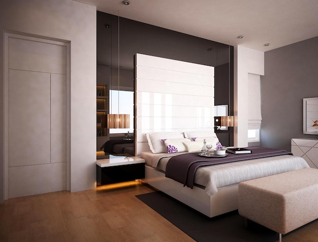 Comfortable and Modern Master Bedroom Interior Design