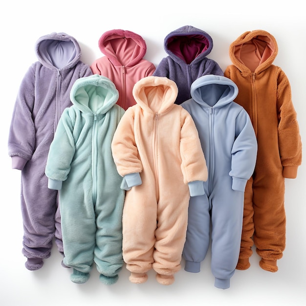 Comfortable Onesie Attire on White Background