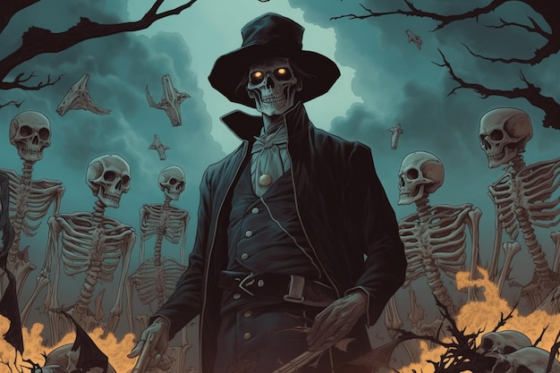 A comic book cover for the dead man