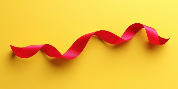 Photo coming soon ribbon opening and coming soon red spiral ribbon banner on yellow background for