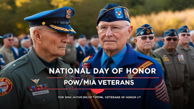 Commemorating POWMIA Service Members on POWMIA Recognition Day 2024 with Military Ceremony