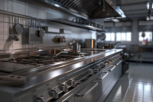 commercial industrial kitchen cooncept