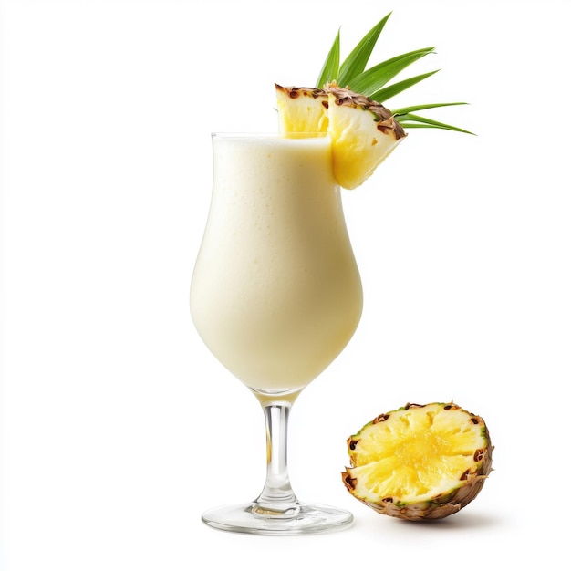 Commercial ultrarealistic UHD photo of isolated Pina Colada