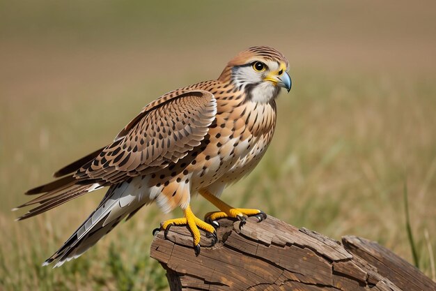 Common Kestrel Falco Tinnunculus Little Bird of Prey