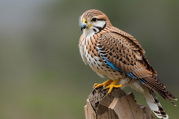 Common Kestrel Falco Tinnunculus Little Bird of Prey