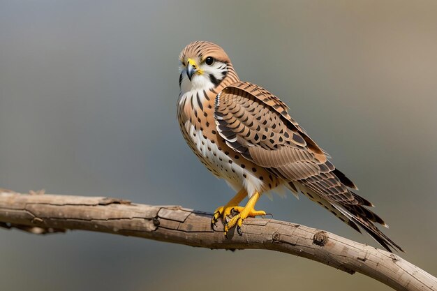 Common Kestrel Falco Tinnunculus Little Bird of Prey