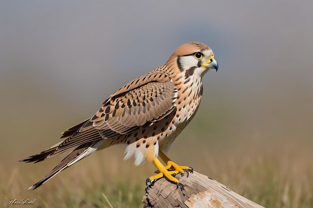 Common Kestrel Falco Tinnunculus Little Bird of Prey