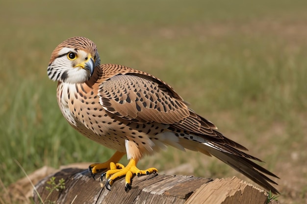 Common Kestrel Falco Tinnunculus Little Bird of Prey