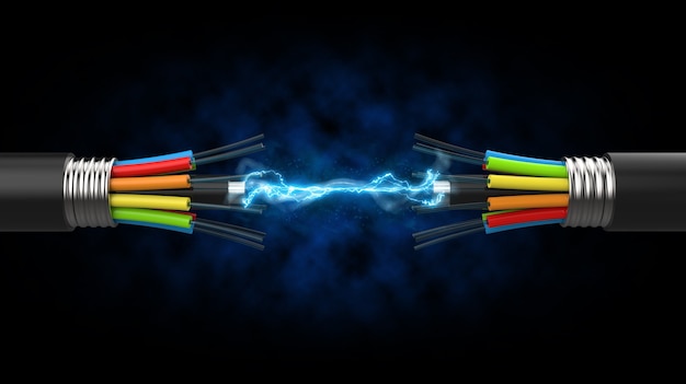 Communication between two optical fibers