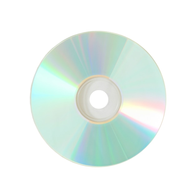 Compact disc isolated on the white background