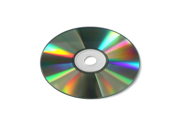 Compact Disc on white background