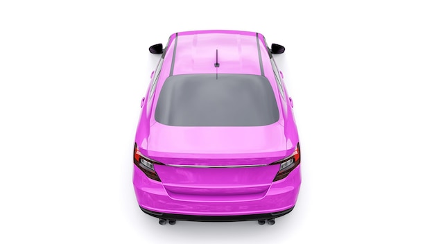 Compact Sports car Family Sedan 3d illustration