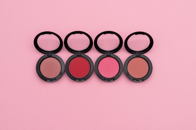 Compacts of multicolored blushers