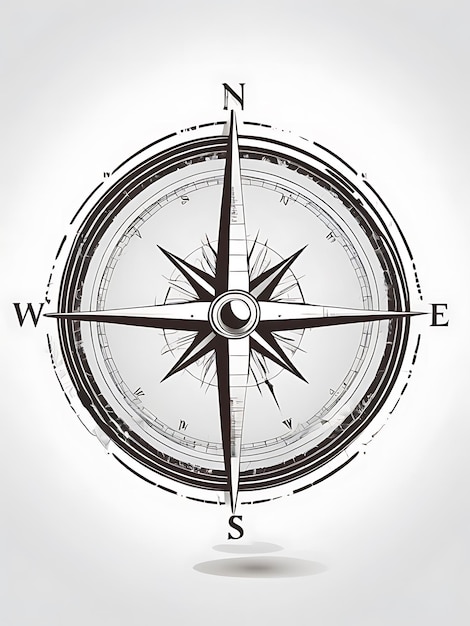 a compass with the word west on it and the word south on the bottom