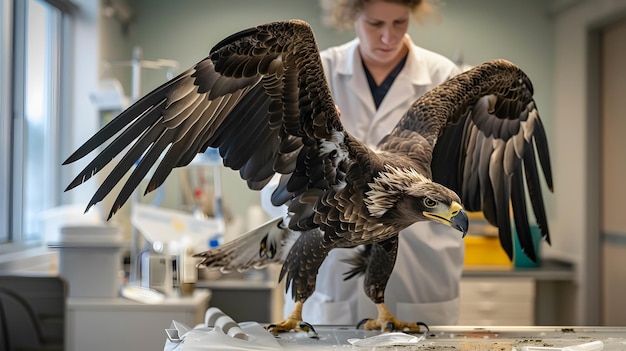 Compassionate Veterinary Intervention Restoring Wounded Raptor39s Health in Advanced Biotechnology Clinic