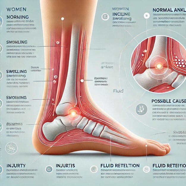 Photo complete guide to swollen ankles in women causes and treatments illustrated