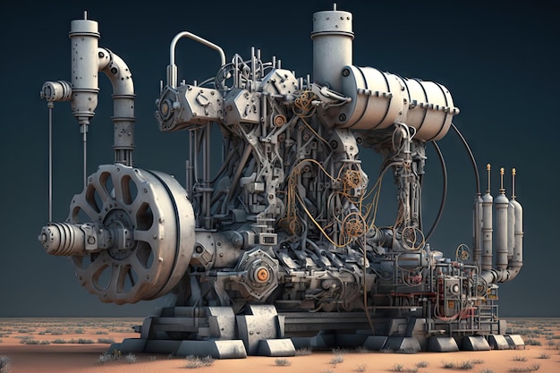 Complex machine from several oil pumps for extraction of petroleum products