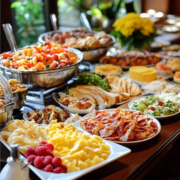 Photo complimentary breakfast buffet with a variety of options