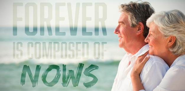 Photo composite image of forever is composed of nows