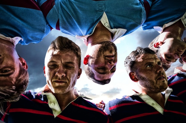 Composite image of rugby players