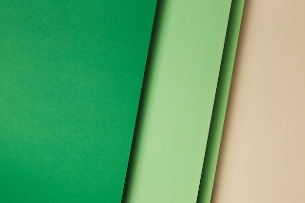 Composition of green paper sheets