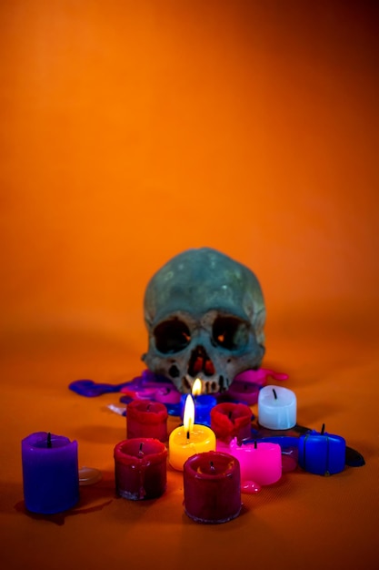 Composition for religious spiritual moment or Day of the Dead.
with space to insert text