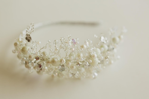 Composition of wedding accessories bride