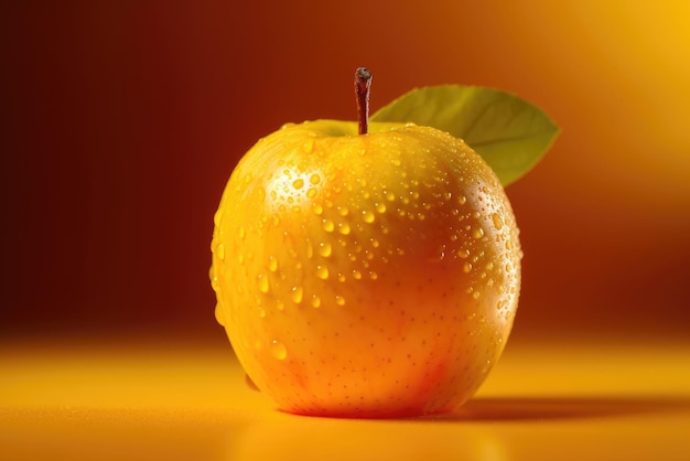 Composition of yellow apple