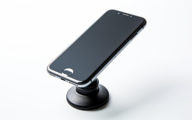 Photo a comprehensive photographic study of magnetic phone mounts and safe driving practices isolated on a transparent background png