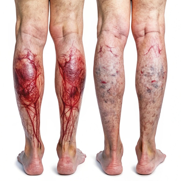 Photo comprehensive picture guide to blood clots in the leg