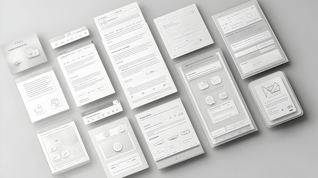 Comprehensive Website Wireframe Templates for Streamlined User Interface Design