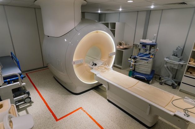 Computed tomography scanner in hospital laboratory health care medical technology