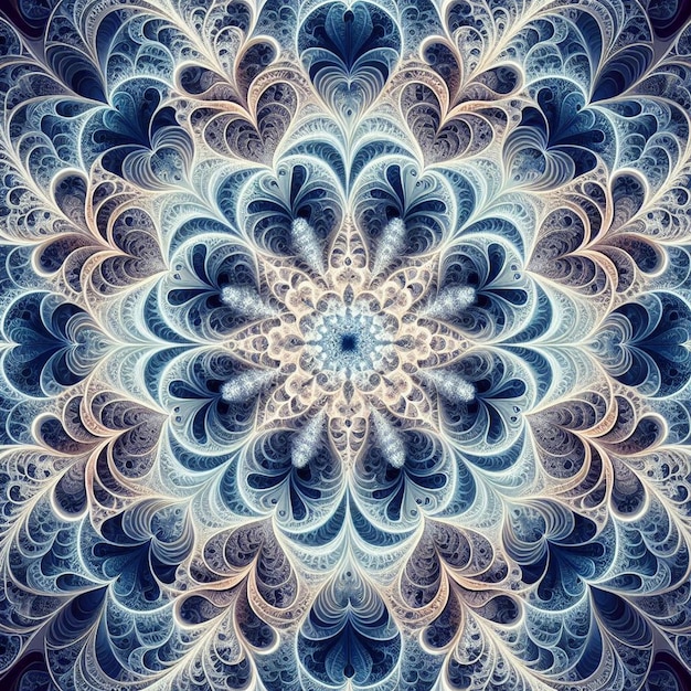 a computer generated image of a flower pattern