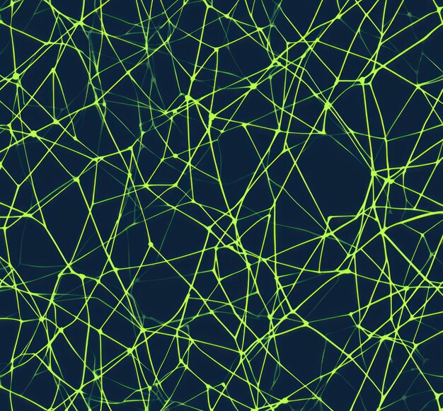 Photo a computer generated image with a green wire