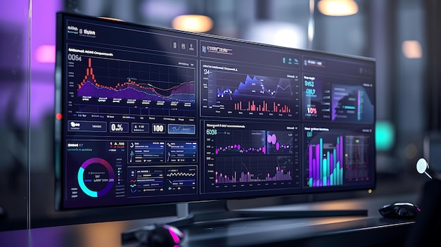 a computer monitor with a graph showing the graphs of graphs