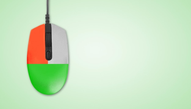 Computer mouse in tricolor Army day republic day india and independence day screen