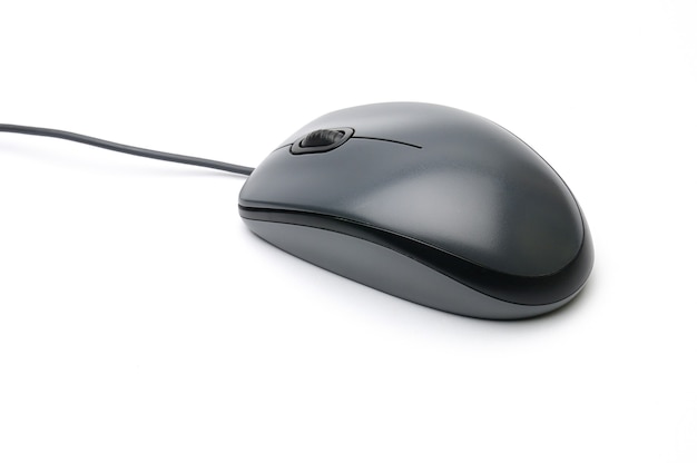 Computer mouse on a white isolated