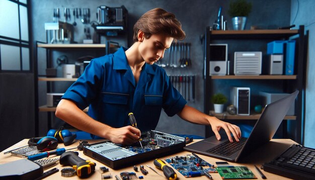 Photo computer repair hd image computer technician laptop repair desktop repair it support